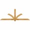 Ekena Millwork Redmond Rough Sawn Timber Gable Bracket, Western Red Cedar, 84"W x 31"H x 2"D x 4"F, 9/12 Pitch GBW084X31X0204RED00RWR - alternate 1